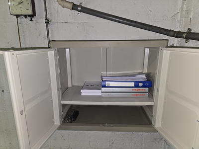 Kelder 74 - Verwarmingsruimte - Documebntatiekast